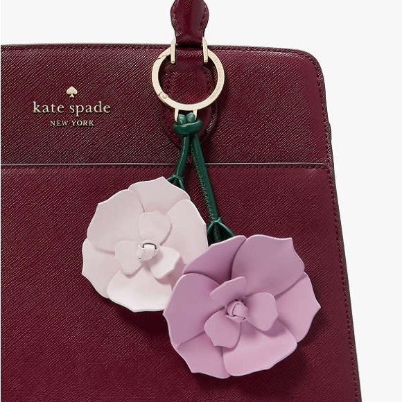 Kate Spade Pink Floral Key Holder/Bag Charm NWT - Picture 2 of 8